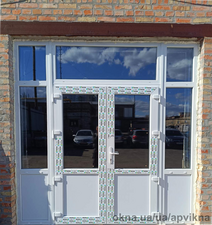 Вхідні штульпові двері з профілю WDS 5S у білому кольорі &mdash; АПвікна